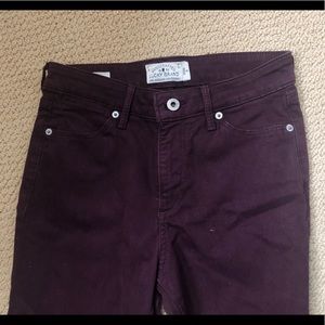 Lucky Brand Maroon Skinny Jeans, size 2
